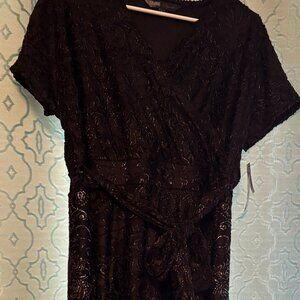 LulaRoe Elegant Black Maxi Dress Size L. NWT